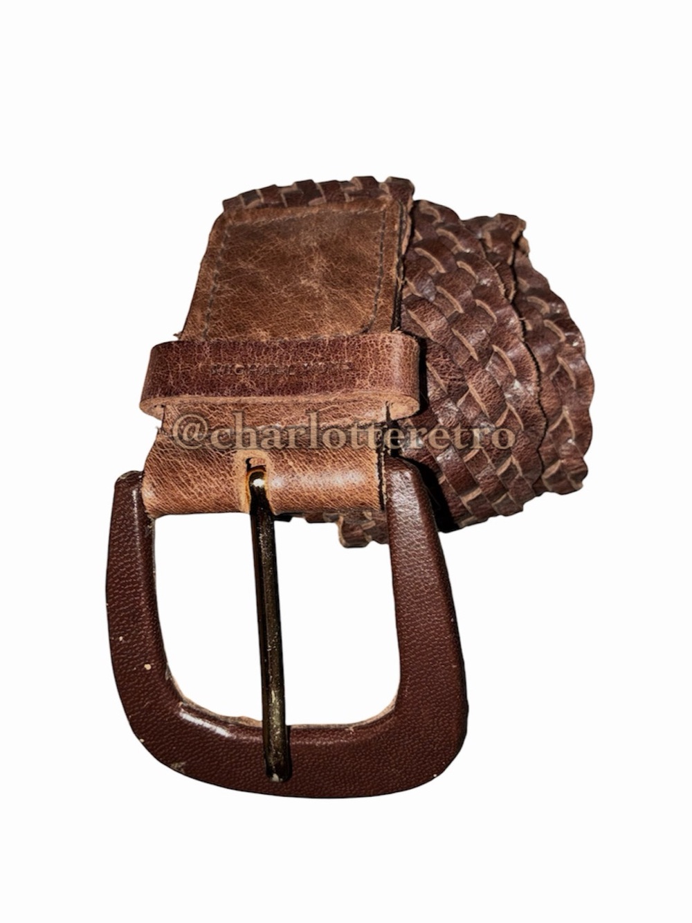 Michael Kors Braided Leather Belt